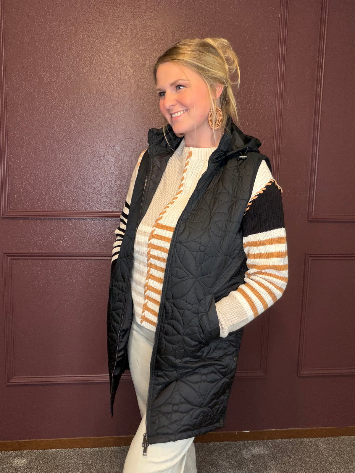 Charlie B Long Puffer w/Removable Hood