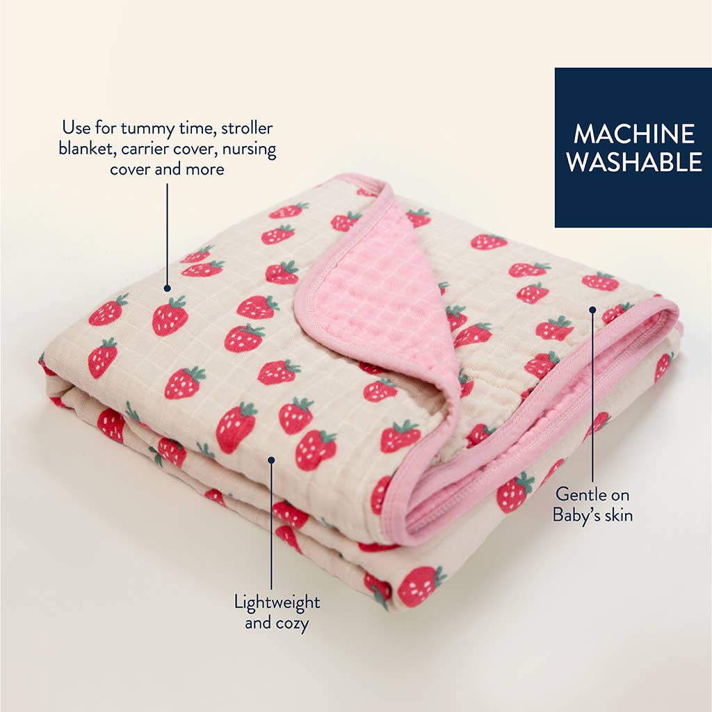 Itzy Blanket™: Strawberries + Cream