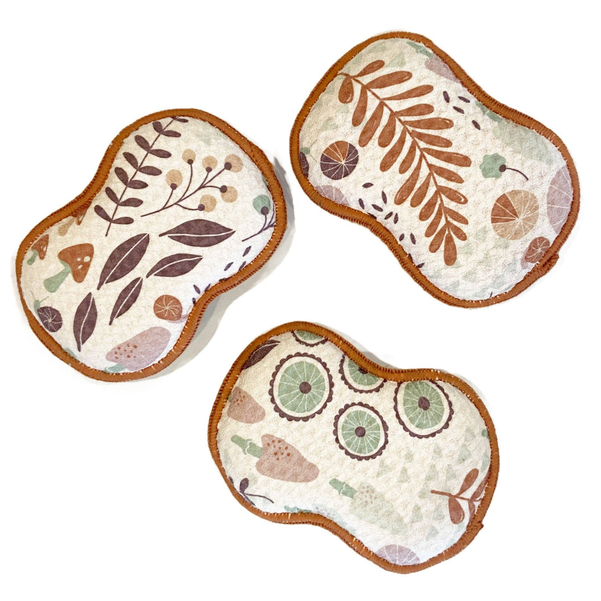 RE:usable Sponges (Set of 3) - HJ Funghi: Multicolor