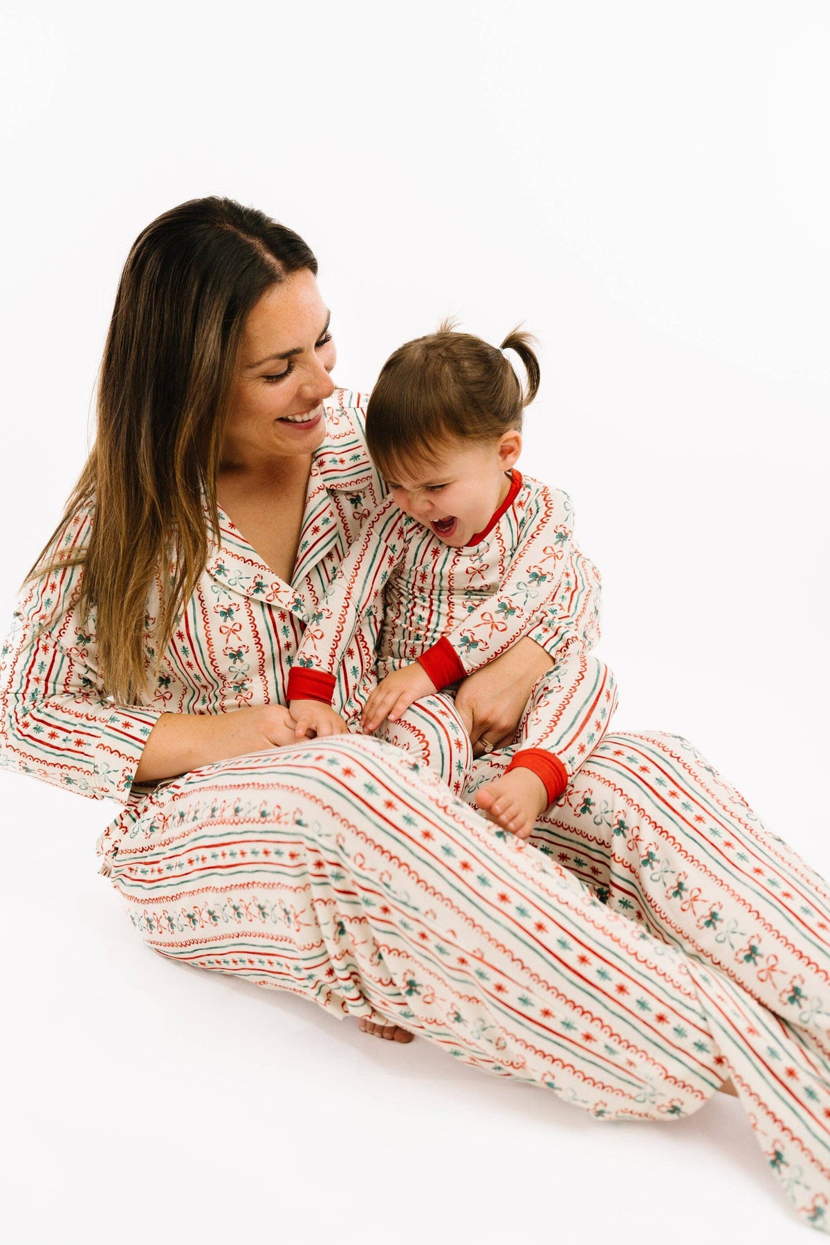 Christmas Dainty Bow Bamboo Set: 18-24M