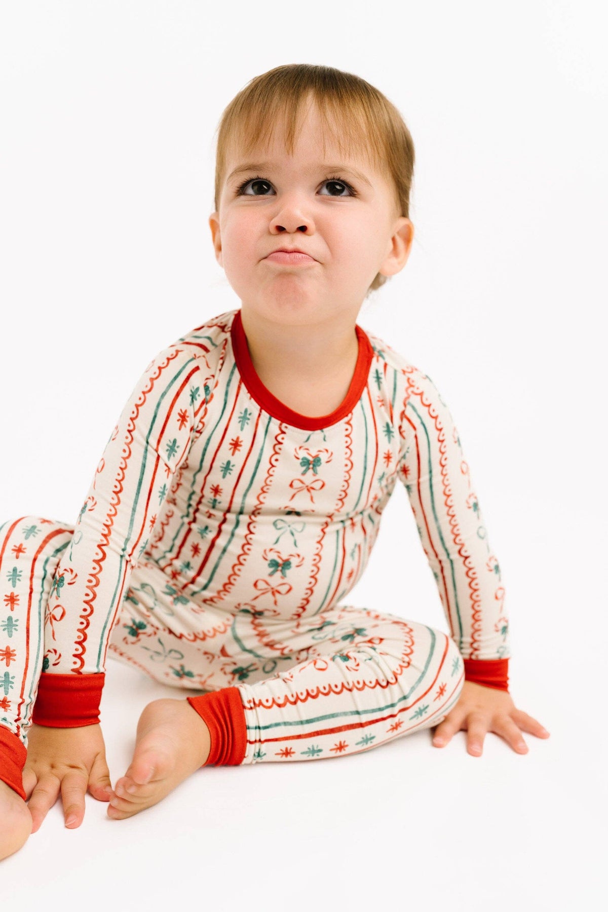 Christmas Dainty Bow Bamboo Set: 18-24M