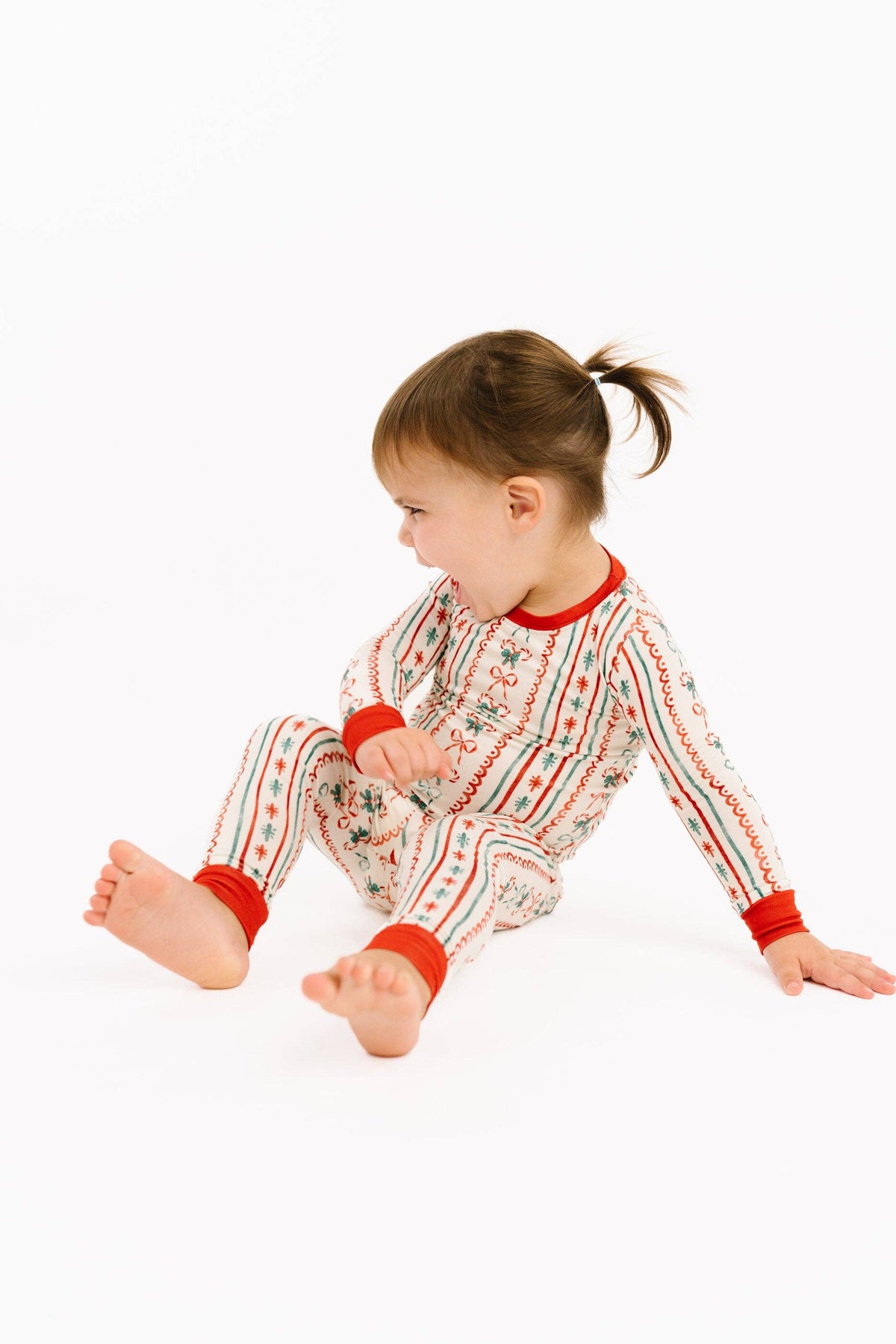 Christmas Dainty Bow Bamboo Set: 3T
