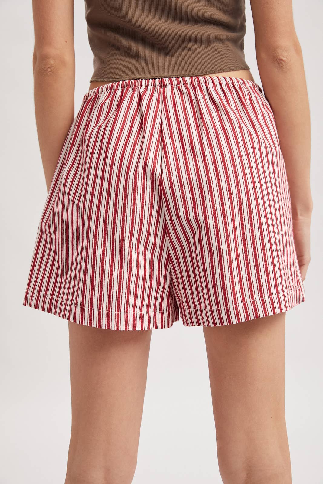 STRIPED SHORTS WITH DRAWSTRING D.NAVY/CREAM