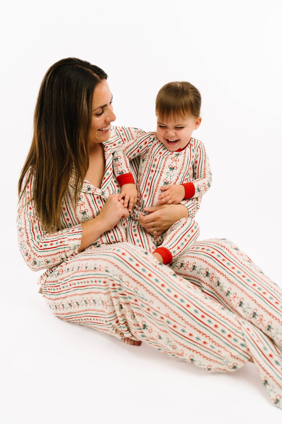 Christmas Dainty Bow Bamboo Set: 18-24M