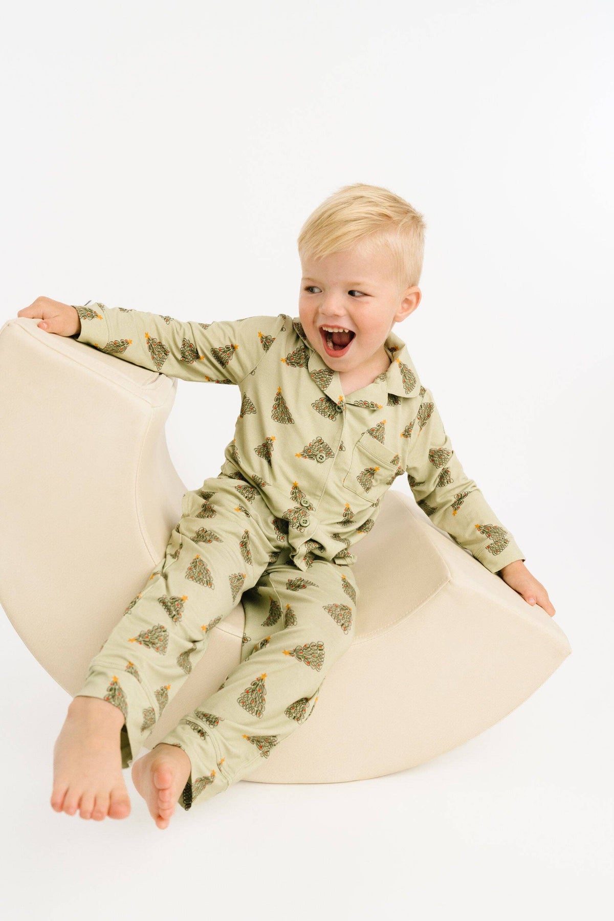Magical Trees Bamboo Button Up Set: 10/11