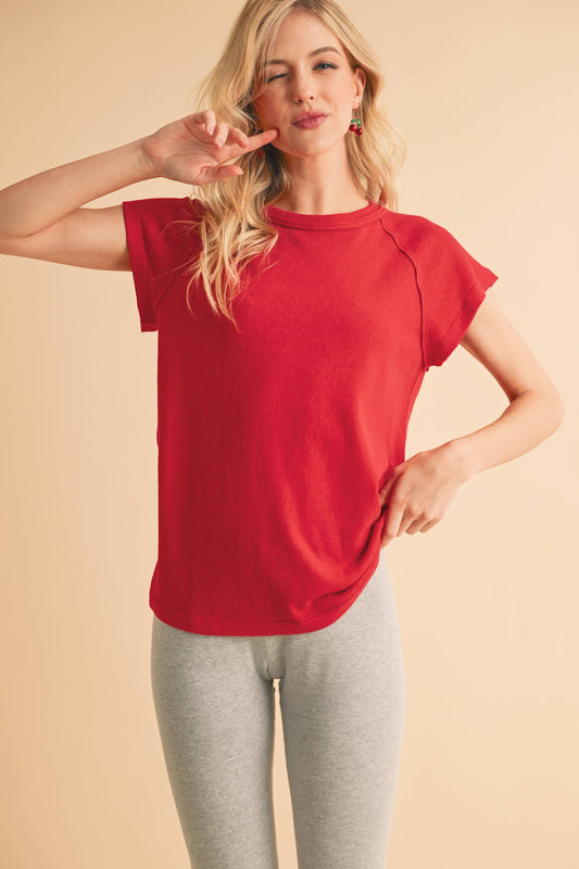Ivy Tee: Cherry / Contemporary