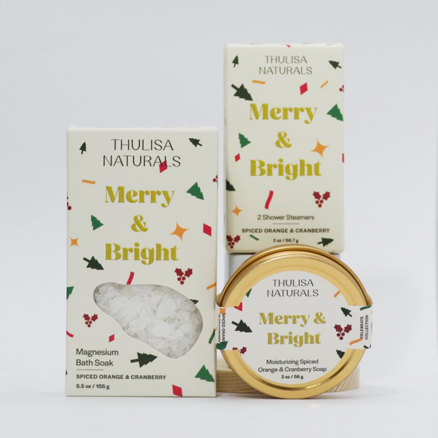 CHRISTMAS SHOWER STEAMER | 2 pack Spiced Orange + Cranberry