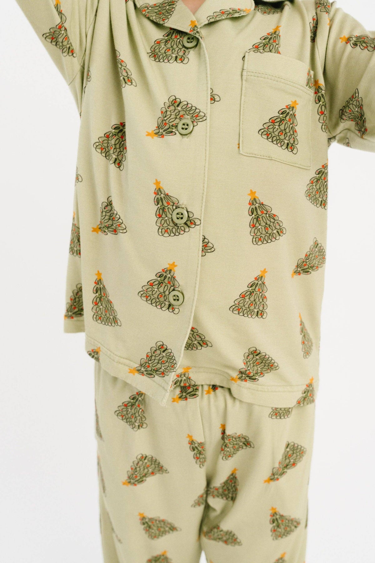 Magical Trees Bamboo Button Up Set: 10/11