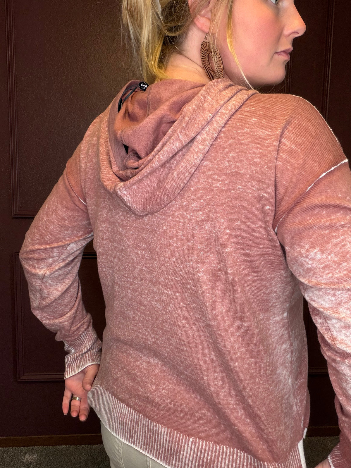 Charlie B Long Sleeve Hoody Sweater