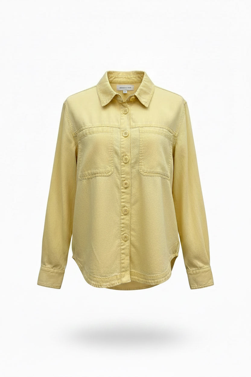 Tribal Flowy Overshirt, Yellow