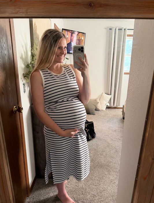 Charlie B Sleeveless Striped Dress