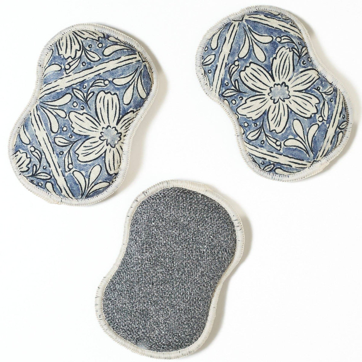 RE:usable Sponges (Set of 3) - Jen Owens Fabrique: Majolica Blue