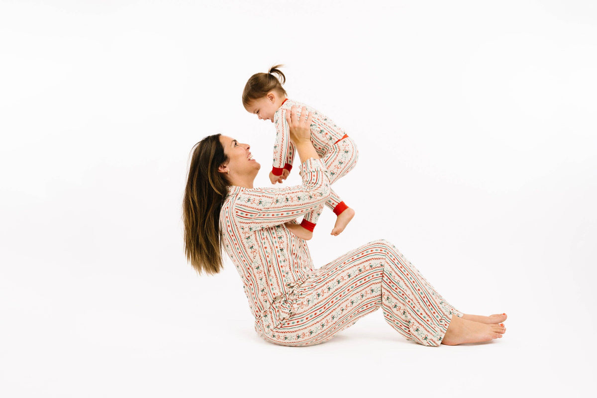 Christmas Dainty Bow Bamboo Set: 18-24M