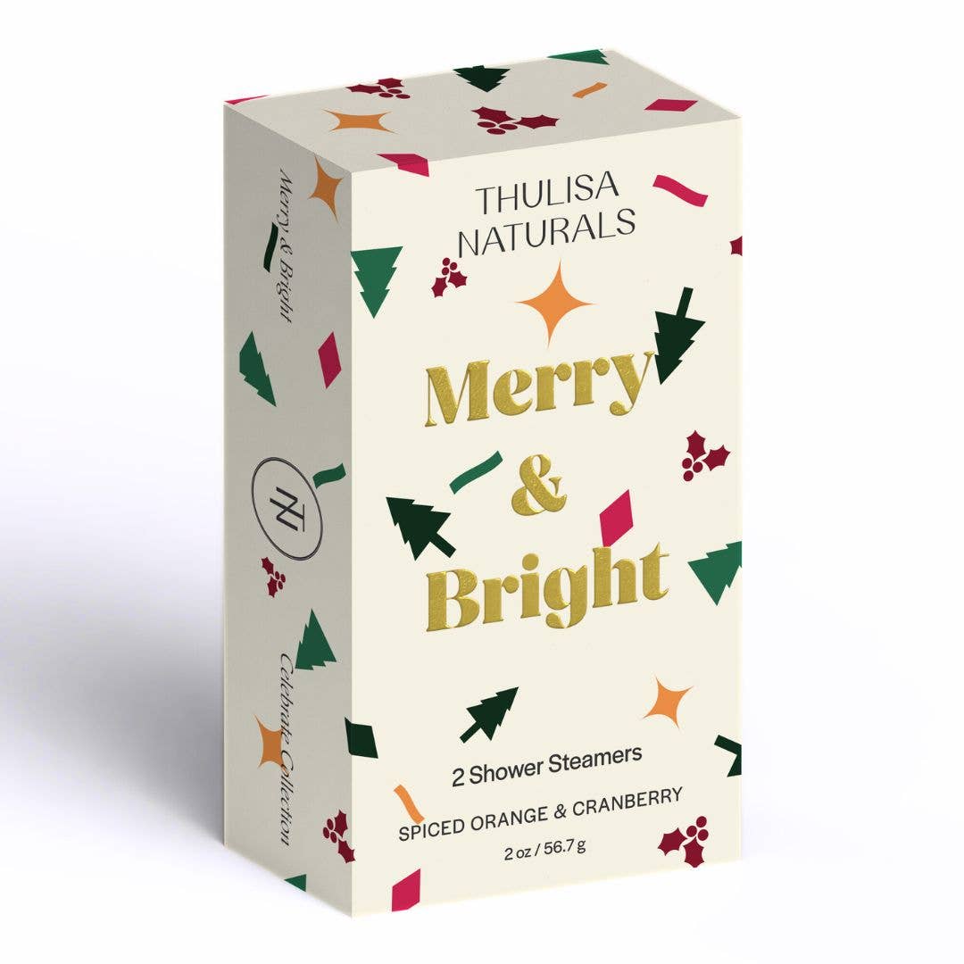 CHRISTMAS SHOWER STEAMER | 2 pack Spiced Orange + Cranberry