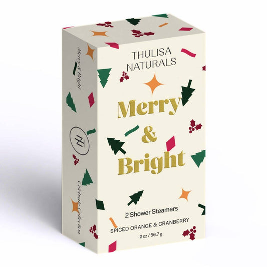 CHRISTMAS SHOWER STEAMER | 2 pack Spiced Orange + Cranberry