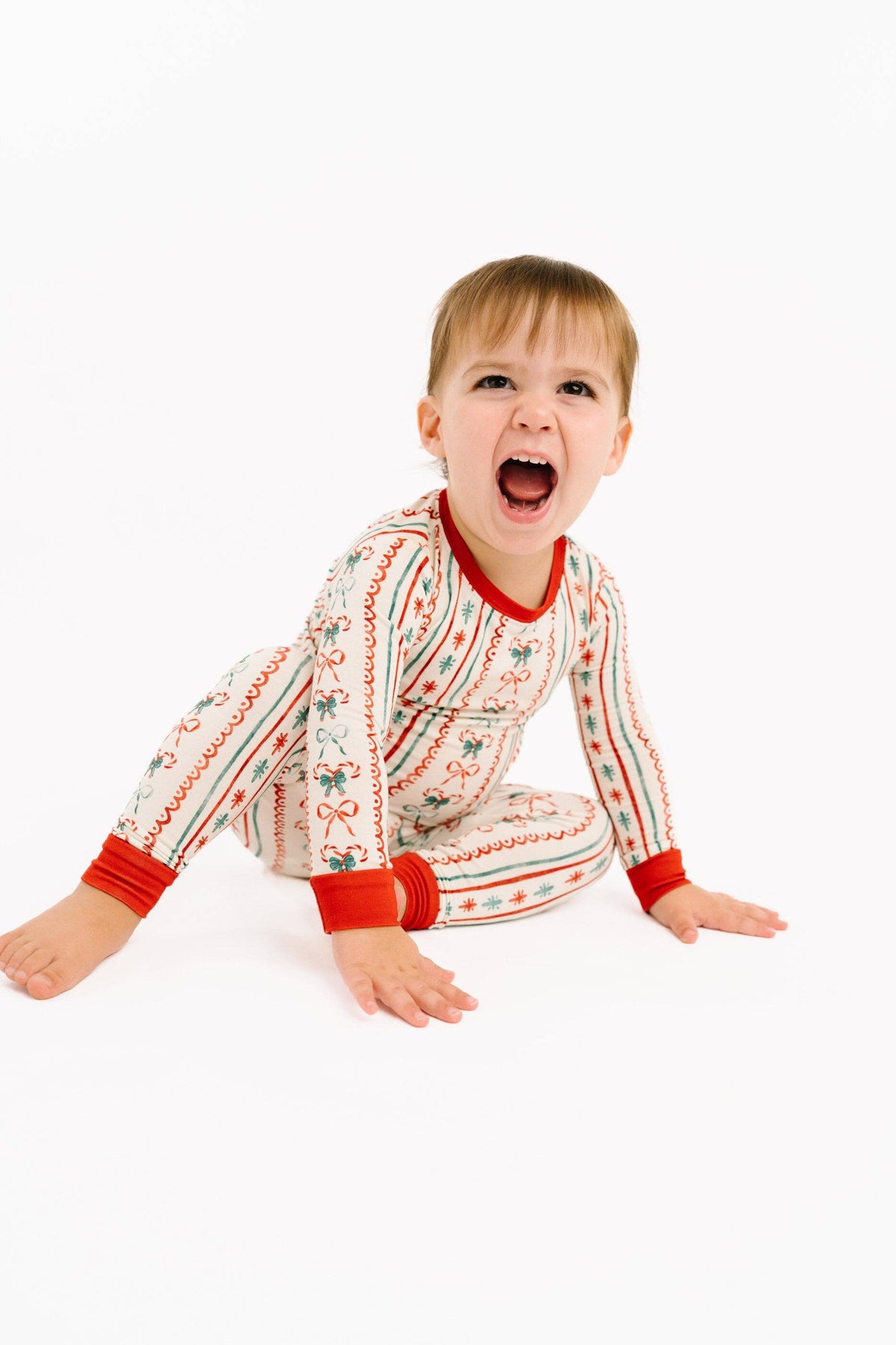 Christmas Dainty Bow Bamboo Set: 3T